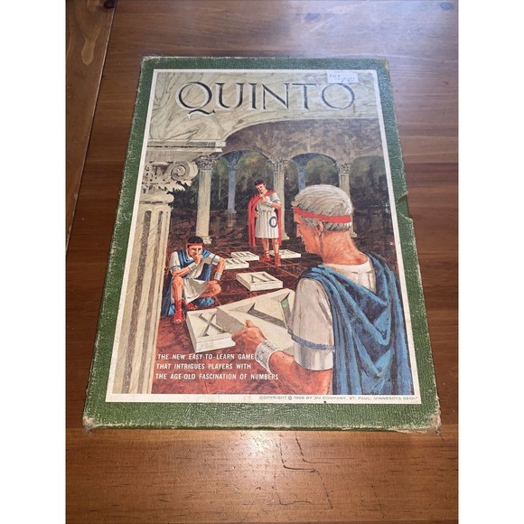 3M Games 968 Quinto Board Game 3m Company Complete Game Of Fives Numbers Poshmark